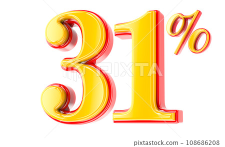 Font Number 3D Render Font Number 3D Render 108686208