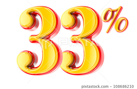 Font Number 3D Render Font Number 3D Render 108686210