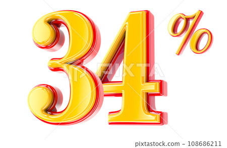 Font Number 3D Render Font Number 3D Render 108686211