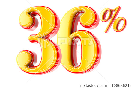 Font Number 3D Render Font Number 3D Render 108686213