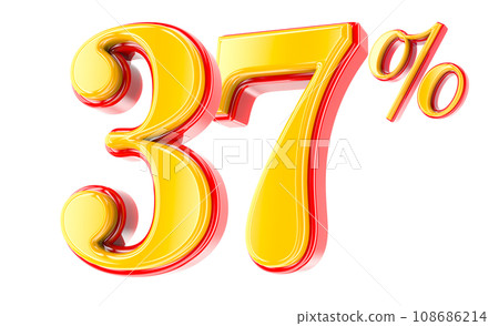 Font Number 3D Render 108686214