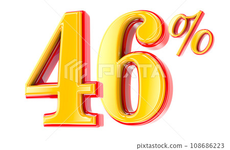 Font Number 3D Render Font Number 3D Render 108686223