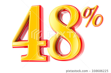 Font Number 3D Render Font Number 3D Render 108686225