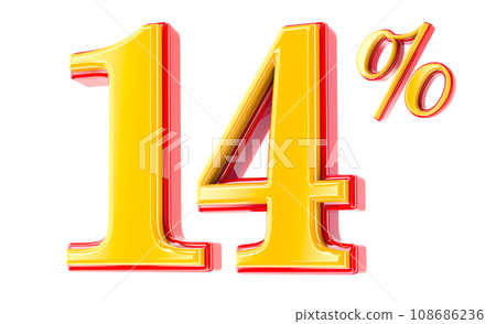 Font Number 3D Render Font Number 3D Render 108686236