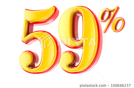 Font Number 3D Render Font Number 3D Render 108686237