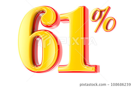Font Number 3D Render Font Number 3D Render 108686239