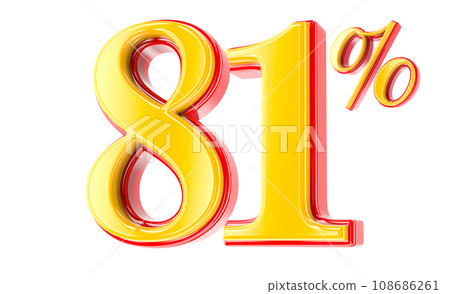 Font Number 3D Render Font Number 3D Render 108686261