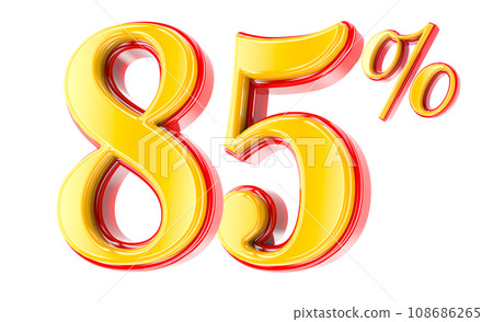 Font Number 3D Render Font Number 3D Render 108686265