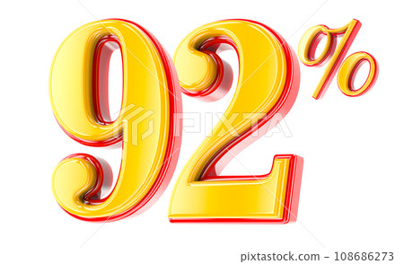 Font Number 3D Render Font Number 3D Render 108686273