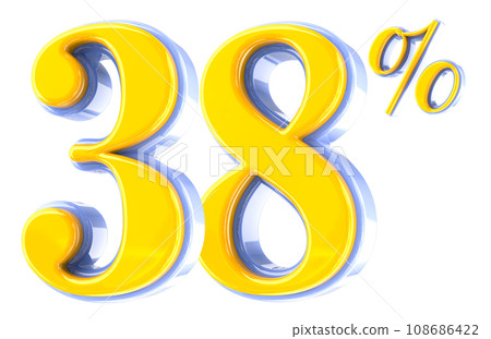 Font Number 3D Render 108686422