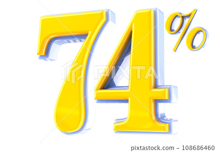 Font Number 3D Render Font Number 3D Render 108686460