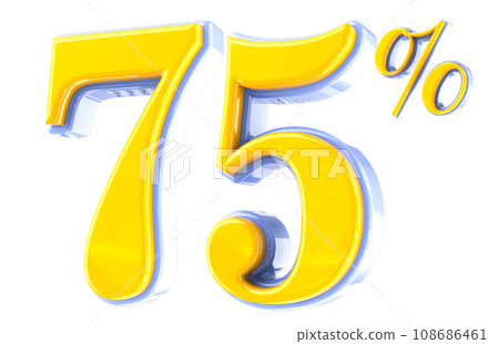 Font Number 3D Render Font Number 3D Render 108686461