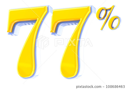 Font Number 3D Render Font Number 3D Render 108686463