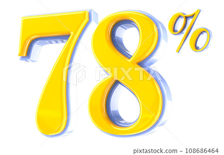 Font Number 3D Render Font Number 3D Render 108686464