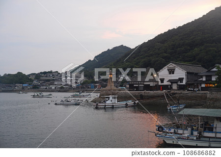 鞆之浦一號港的黃昏 鞆之浦一號港的黃昏 108686882