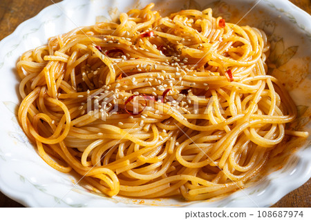 Very delicious Japanese home-cooked pasta dishes 108687974