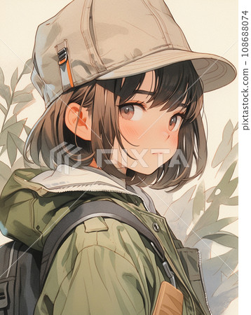 戴著軍帽的女孩 108688074