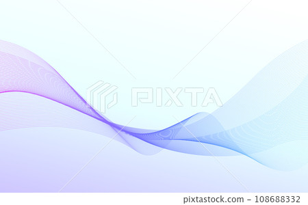 透明藍色曲線的抽象背景圖像 108688332