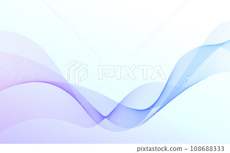 透明藍色曲線的抽象背景圖像 108688333