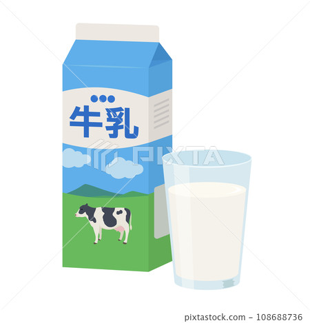 牛奶插圖 牛奶插圖 108688736
