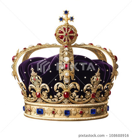 Napoleon's Crown Britain crown king Generate Ai white background Napoleon's Crown Britain crown king Generate Ai white background 108688916