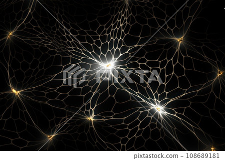 Abstract neural network maze pattern. Generative AI Abstract neural network maze pattern. Generative AI 108689181