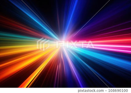 Abstract image of speed motion light on a dark background Abstract image of speed motion light on a dark background 108690100