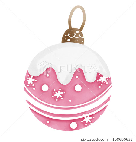 Pink Christmas ball 108690635