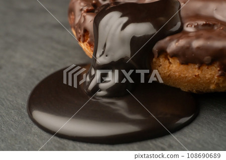 Donut Old Fashioned with chocolate sauce 108690689