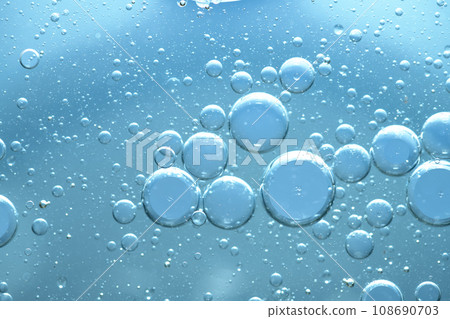 Water bubble texture on blue background Water bubble texture on blue background 108690703