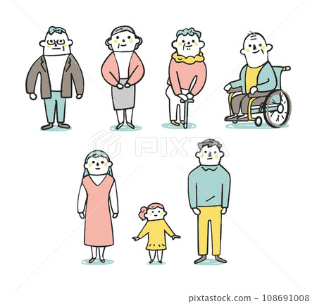 4代配套套裝插畫素材 108691008