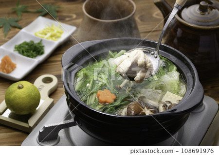 Winter Taste Chicken Mizutaki Hot Pot Dishes 108691976