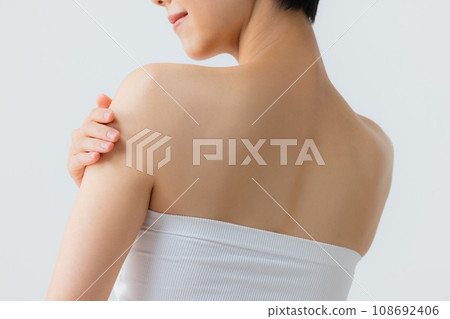 A young lady's back A young lady's back 108692406