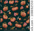 001 Seamless pattern hand drawn fantasy fruits art 108692550
