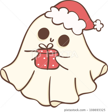 Christmas Ghost cartoon Hand drawing illustration Christmas Ghost cartoon Hand drawing illustration 108693325