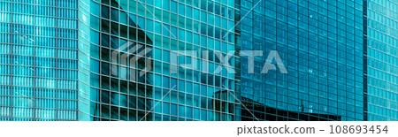 Closeup of skyscraper facade abstract urban background 108693454