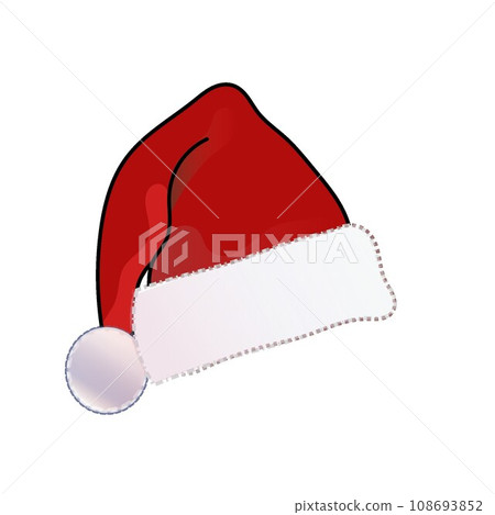 Illustration of santa claus hat Illustration of santa claus hat 108693852