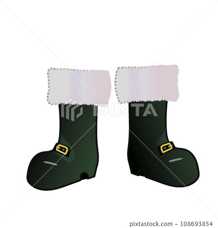 Illustration of Santa Claus boots Illustration of Santa Claus boots 108693854