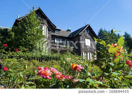 Tokyo Old Koga Garden Autumn rose scenery Metropolitan Garden 108694435