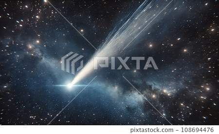 太空中彗星的圖像 AI 產生的圖像 108694476