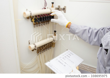 Inspection, maintenance, and repair image of residential floor heating equipment 108695975