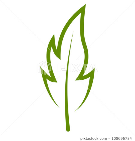 Green eco leaf in shape fire flame, leaf symbol rebirth Green eco leaf in shape fire flame, leaf symbol rebirth 108696784