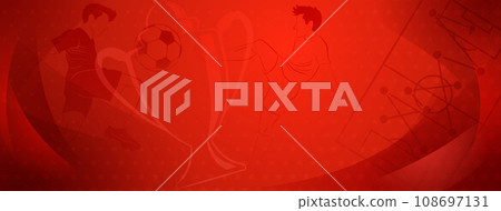 Abstract soccer background Abstract soccer background 108697131