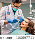 Illustration of a dentist's work.  108697711