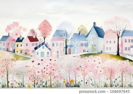 城市景觀(手繪觸感)-2 城市景觀(手繪觸感)-2 108697845