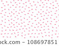 Cherry blossom petal pattern seamless illustration cherry blossom snowstorm 108697851