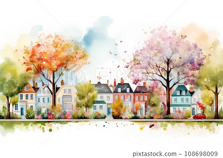 Cityscape (hand-drawn touch)-4 Cityscape (hand-drawn touch)-4 108698009