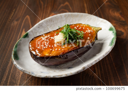 Eggplant miso sauce 108699675