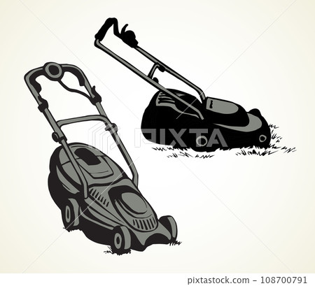 Lawn mower. Vector drawing object 108700791