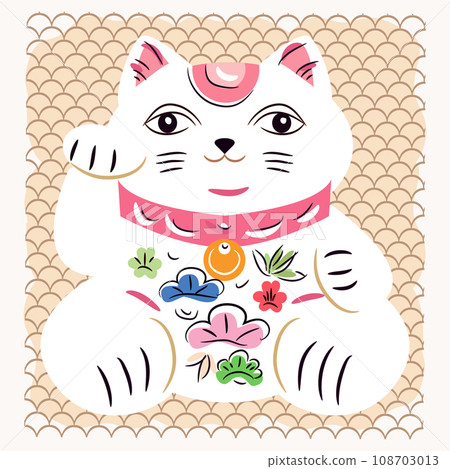 Maneki-neko print 10 Maneki-neko print 10 108703013